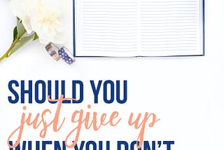 Goal setting is so important for us as online entrepreneurs and bloggers. However, that doesn’t mean that setting a goal will automatically get you to where you want to go. Here are my tips for what you should do, instead of just giving up. - iheartplanners.com