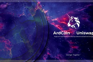 ArdCoin (ARDX) is now available on UniSwap