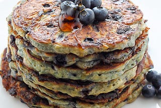 Healthy Blueberry Pancakes