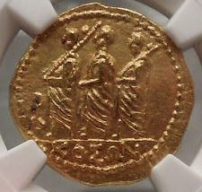 Brutus Julius Caesar Roman Assassin 44BC Ancient Greek GOLD Coin NGC MS i52090 #ancientcoins