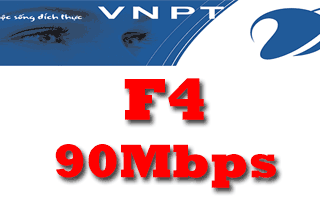 Gói cước cáp quang VNPT F4 tốc độ 90Mb
