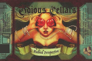 Odious Cellars Rubied Perspective Label