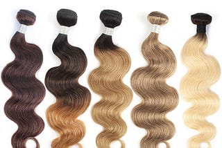 New Bundle Body Wave Ombre Honey Blonde Natural Colour Highlight Brown 1B 613 Indian Remy Human Hair Extension 10-30 inc