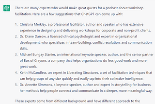 The Future of Podcasting: How ChatGPT Can Help You Find Surprising Experts in your Field