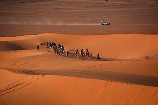 Er Chebbi dunes, Moroccan Sahara desert