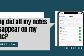 Why did all my notes disappear on my Mac?
