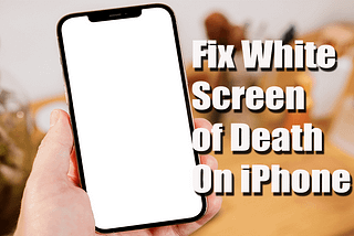8 Fixes For White Screen Of Death On iPhone 15/14/13/12