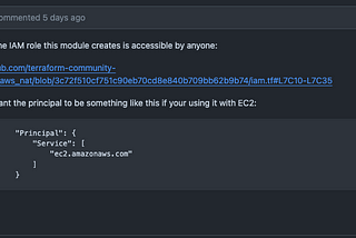 IAM role issues in Terraform modules
