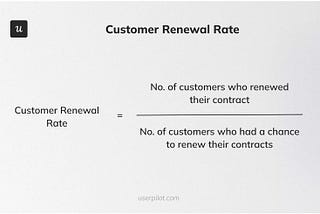 A formula for customer renewal rate, essential for SaaS Renewals