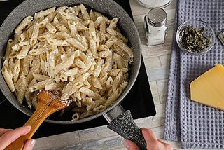 Pasta can be fattening if paired with alfredo sauce