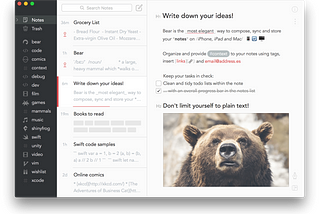Journalling: How I use Bear App for tracking progress and more