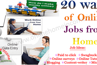 Top 20 Most Paying Online Jobs from Home Making Tips