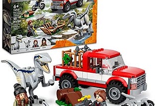 LEGO Jurassic World Dominion Blue & Beta Velociraptor Capture 76946 Building Toy Set for Kids…