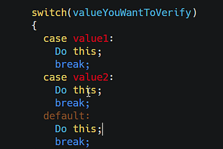 Switch Statements to the Rescue