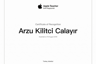 ‘Apple Teacher’ Sertifika Süreci!