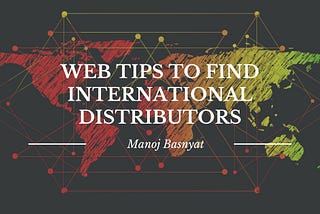 Web Tips to Find International Distributors