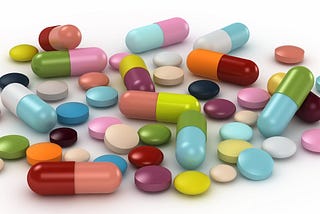 a mix of pills