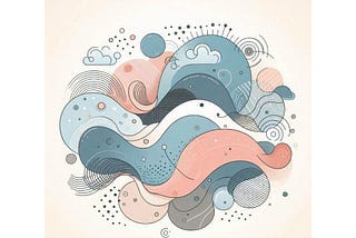 Abstract Curve Shape Background with Doo