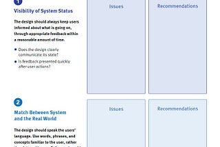 Heuristic Evaluation Workbook