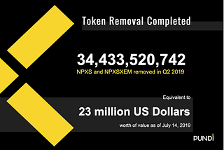 34 млрд NPXS и NPXSXEM изъяты из циркуляции