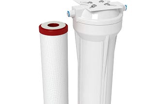 AQUATICLIFE Carbon Plus Carbon Block Water Filter 10x2.5 and 10-inch Water Filter Housing Canister for Reverse Osmosis Filtration Systems RO and RODI Units, for Chlorine Chloramine Reduction