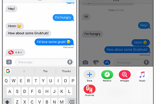 From pitch to production — the Grubhub iMessage app