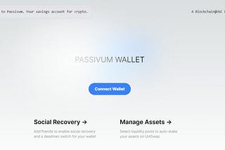 Passivum: Playing Around with Account Abstraction