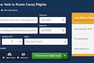 Cheap Flight from New York to Punta Cana