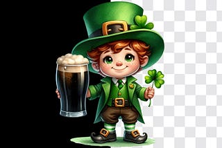 St. Patrick's Day Clipart, Shamrock Graphic AI Transparent PNGs 2