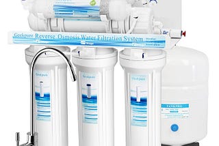 Geekpure 6-Stage Reverse Osmosis Drinking Water Filter System with Alkaline pH+ Filter-75 GPD