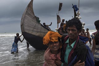 Rohingyas Stranded at Sea