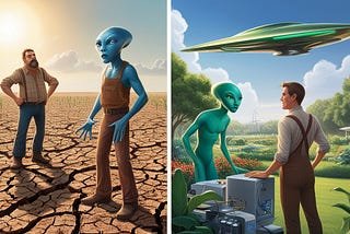 When Aliens Visit: A Tale of Empathy and Misunderstanding