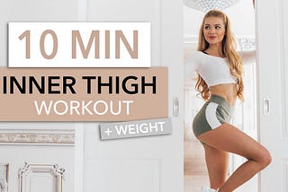 10 MIN INNER THIGH WORKOUT - tighten the inner part of your legs / Intense I Pamela Reif