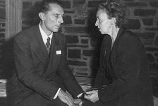 Frédéric Joliot-Curie and his wife.Source-https://upload.wikimedia.org/wikipedia/commons/thumb/3/39/Frederic_and_Irene_Joliot