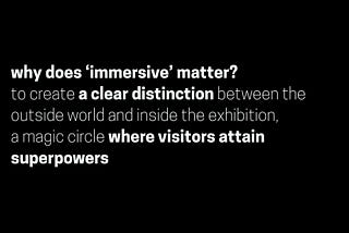 On immersion & interactivity via #MW2019