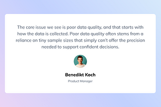 Straight answers on better brand tracking with Benedikt Koch, Product Manager