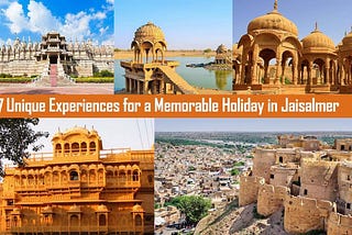 Make Your Holiday Special with 7 Unique Things to Do in Jaisalmer