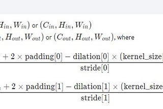 PyTorch 計算卷積大小