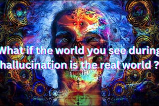 What if the world you see during hallucination is the real world?