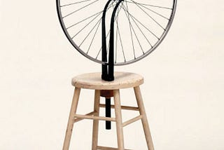 And then someone took a bicycle wheel and mounted it upside down on a stool…why isn’t your CEO or…