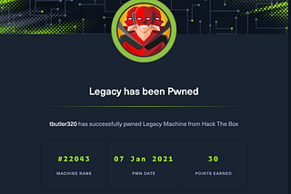 Legacy, Hack the Box CTF Walkthrough