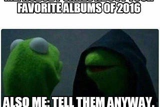 Albums of 2016