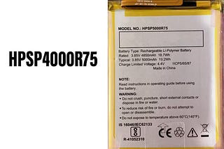 Vervangende batterij voor Panasonic HPSP4000R75