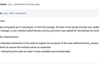 Streamlining Your Pull Request Workflow with GPT-Powered Reviews