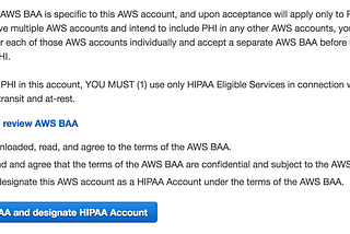 HIPAA Cloud: AWS BAA