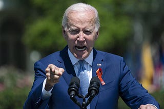 FILE — President Joe Biden speaks during an event to celebrate the passage of the “Bipartisan Safer Communities Act,” a law meant to reduce gun violence, on the South Lawn of the White House, July 11, 2022, in Washington.