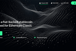 Der erste Stablecoin von Ethereum Classic: Klassischer USD ($ USC)