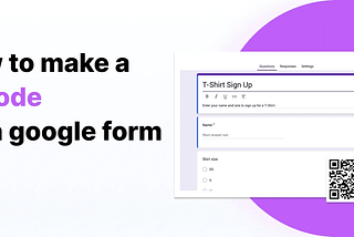 How to make a qr code for a google form?