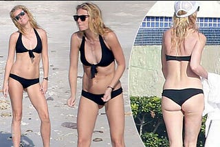 Gweneth Paltrow Black Bikini Fix