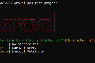 How to create a project in Laravel 11